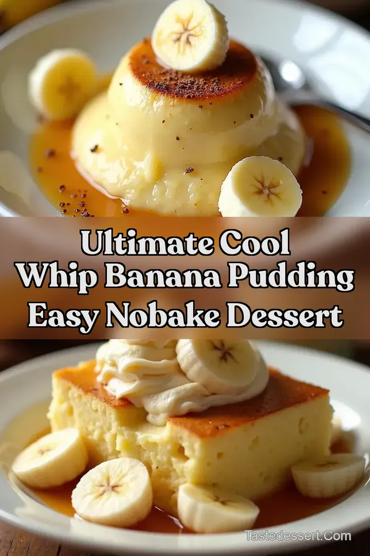Ultimate Cool Whip Banana Pudding Easy NoBake Dessert