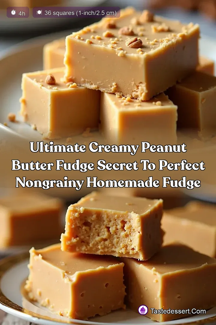 Ultimate Creamy Peanut Butter Fudge Secret to Perfect NonGrainy Homemade Fudge