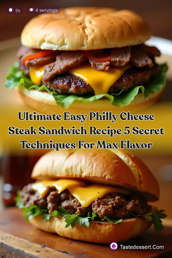 Ultimate Easy Philly Cheese Steak Sandwich Recipe 5 Secret Techniques for Max Flavor