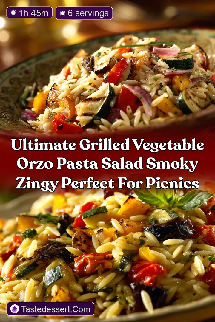 Ultimate Grilled Vegetable Orzo Pasta Salad Smoky Zingy Perfect for Picnics