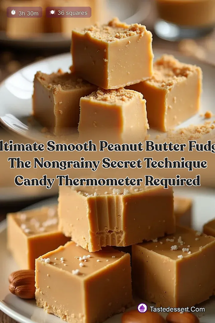 Ultimate Smooth Peanut Butter Fudge The NonGrainy Secret Technique Candy Thermometer Required
