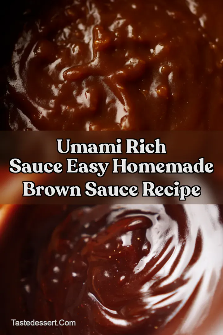Umami Rich Sauce Easy Homemade Brown Sauce Recipe