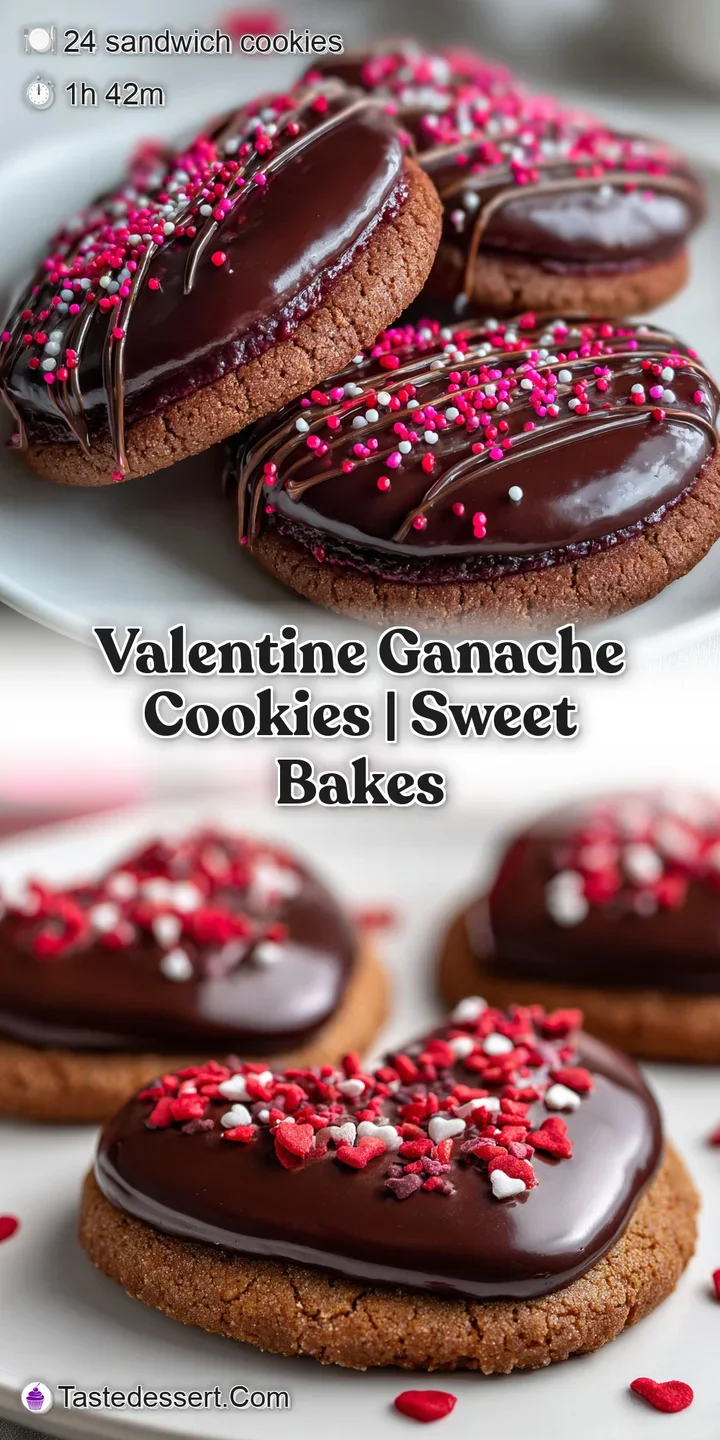 Close-up of a chocolate cookie, smooth ganache glistening enticingly. Focus on the fudgy texture and decadent color.