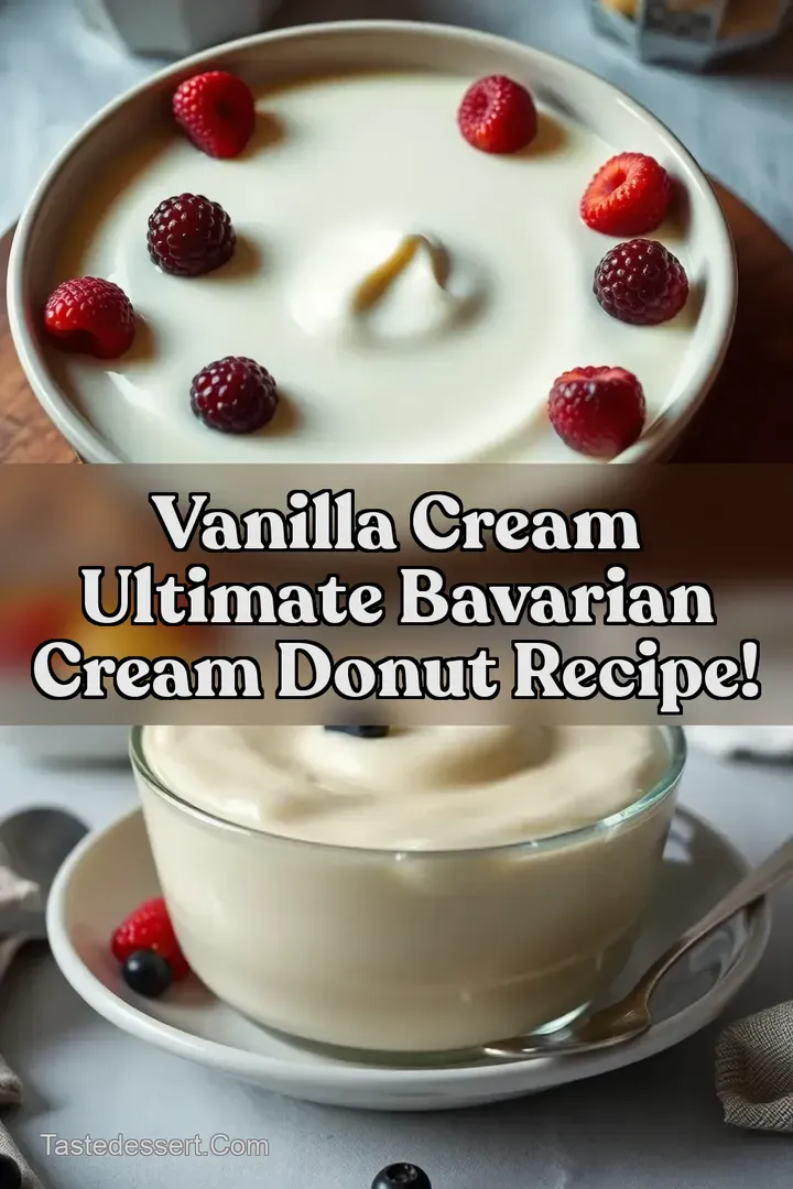 Vanilla Cream Ultimate Bavarian Cream Donut Recipe!