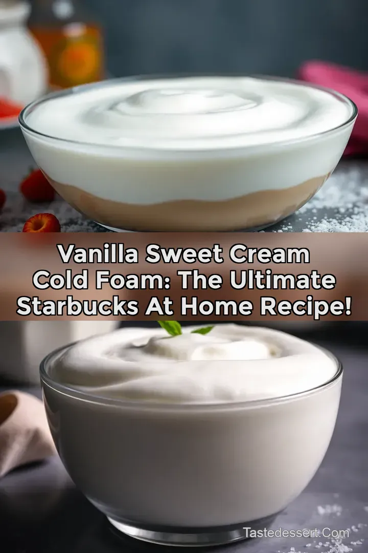 Vanilla Sweet Cream Cold Foam: The Ultimate Starbucks At Home Recipe!