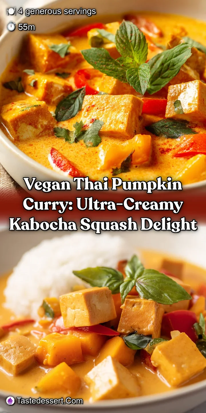Vegan Thai Pumpkin Curry: Ultra-Creamy Kabocha Squash Delight