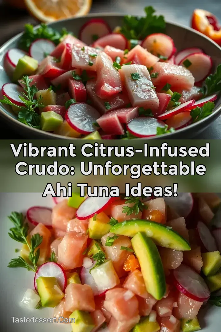 Vibrant Citrus-Infused Crudo: Unforgettable Ahi Tuna Ideas!