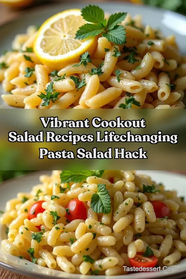 Vibrant Cookout Salad Recipes LifeChanging Pasta Salad Hack