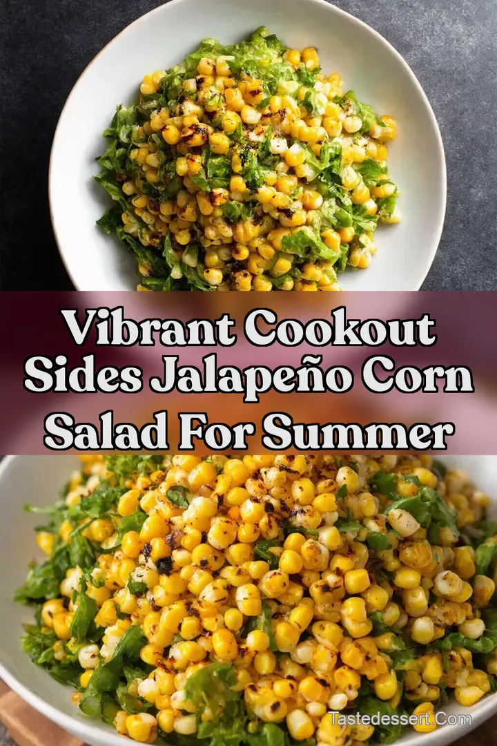 Vibrant Cookout Sides Jalape&ntilde;o Corn Salad for Summer