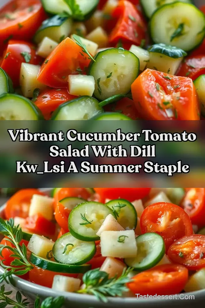 Vibrant Cucumber Tomato Salad with Dill kw_lsi a Summer Staple