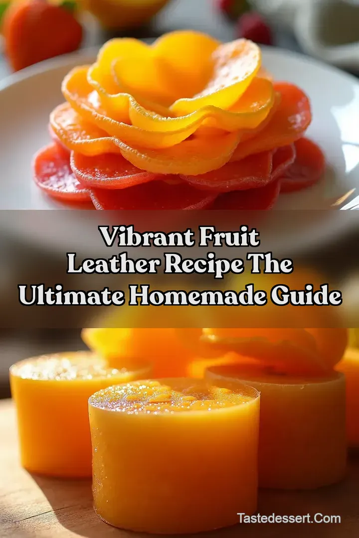 Vibrant fruit leather recipe The Ultimate Homemade Guide