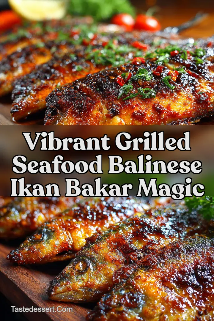 Vibrant Grilled Seafood Balinese Ikan Bakar Magic