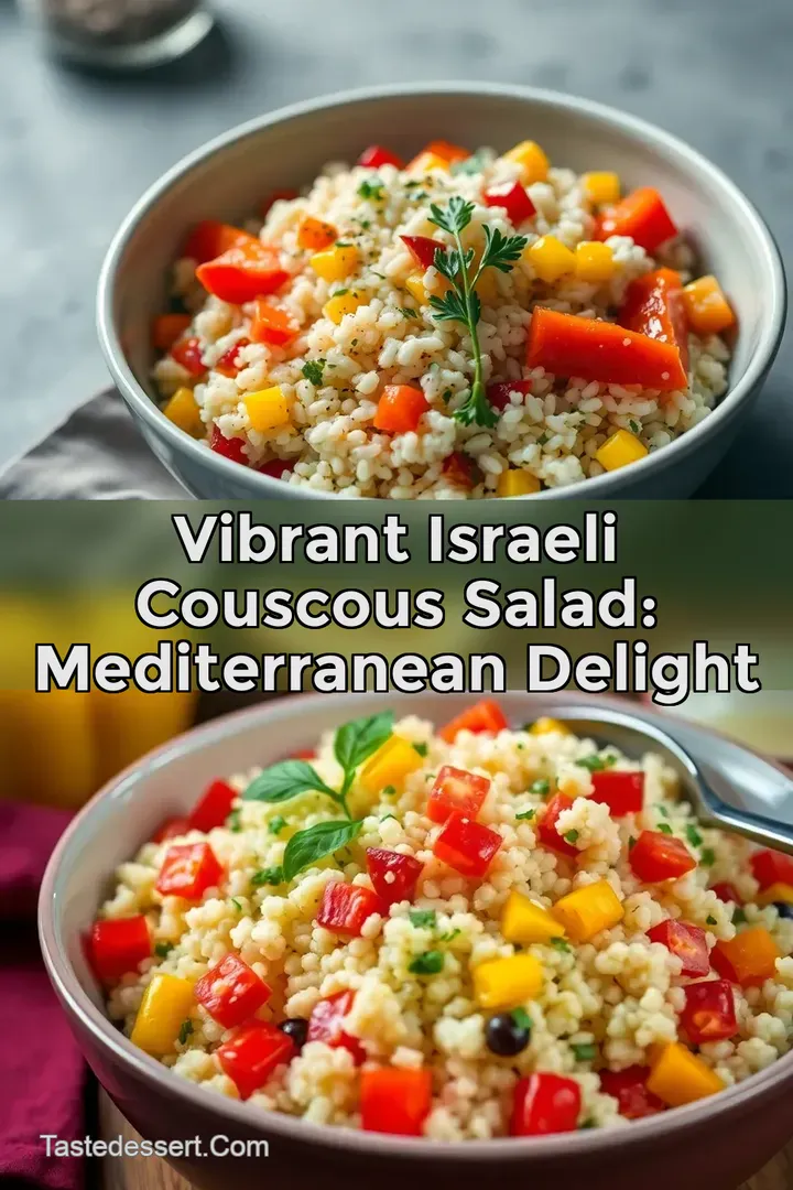 Vibrant Israeli Couscous Salad: Mediterranean Delight