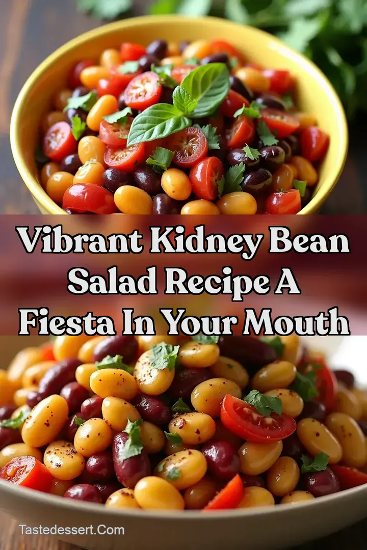 Vibrant Kidney Bean Salad Recipe A Fiesta in Your Mouth