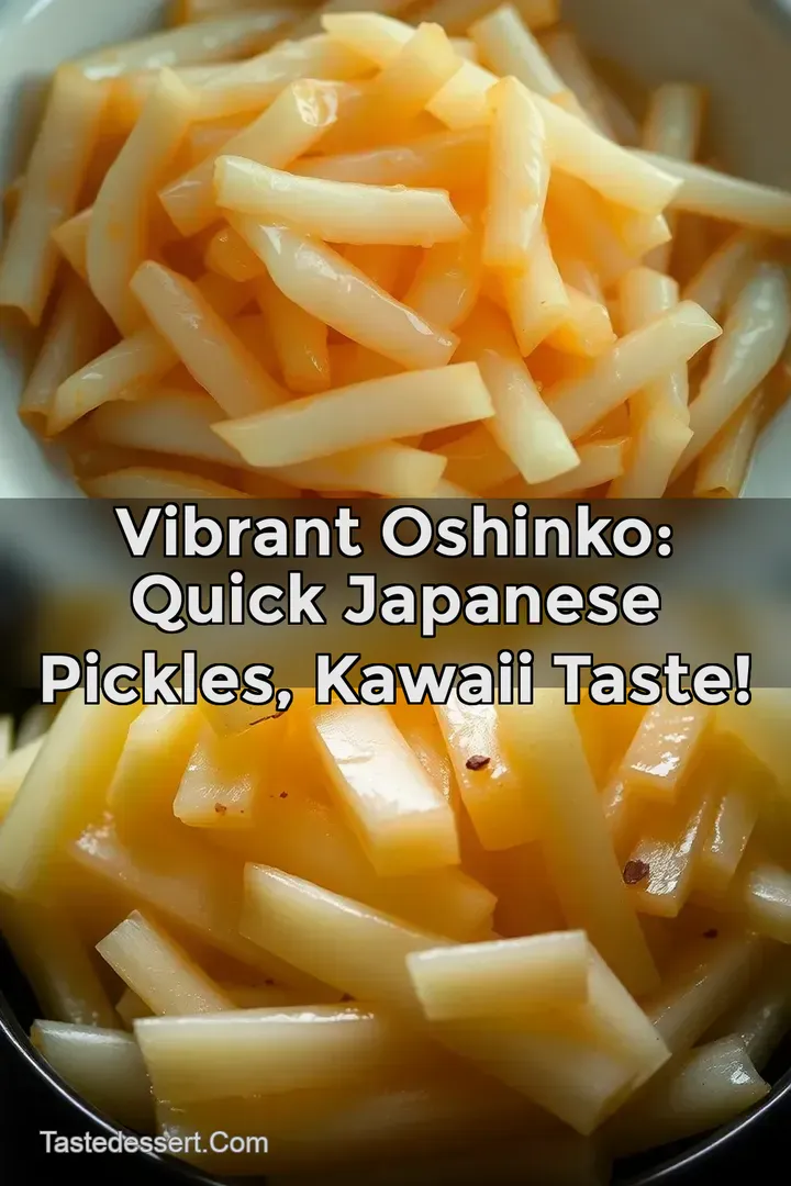 Vibrant Oshinko: Quick Japanese Pickles Kawaii Taste!