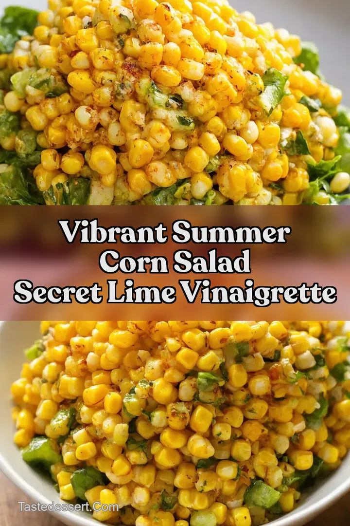Vibrant Summer Corn Salad Secret Lime Vinaigrette