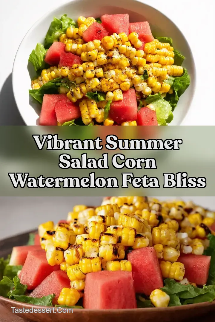 Vibrant Summer Salad Corn Watermelon Feta Bliss