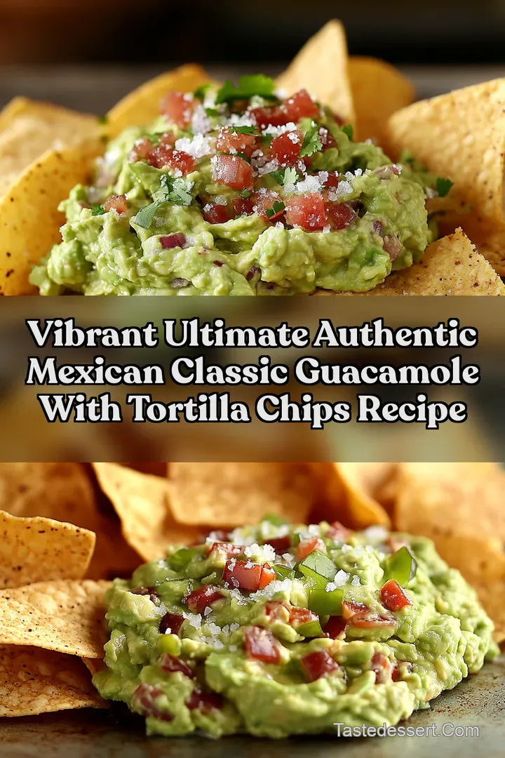 Vibrant Ultimate Authentic Mexican classic guacamole with tortilla chips Recipe