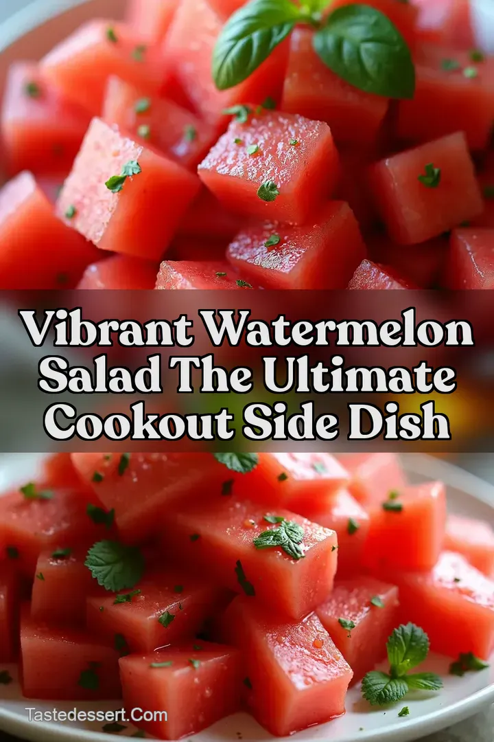 Vibrant Watermelon Salad The Ultimate Cookout Side Dish