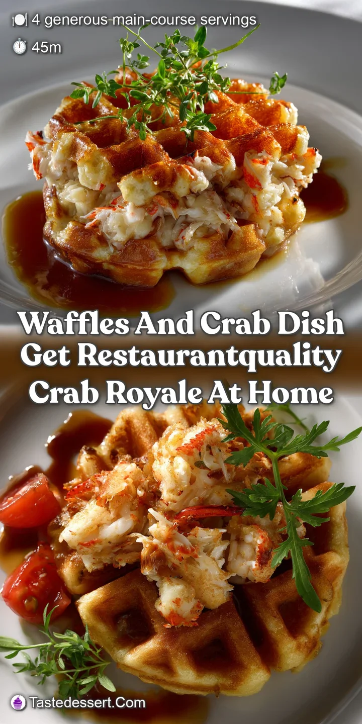 Waffles and Crab Dish Get RestaurantQuality Crab Royale at Home