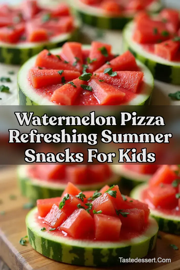 Watermelon Pizza Refreshing Summer Snacks for Kids