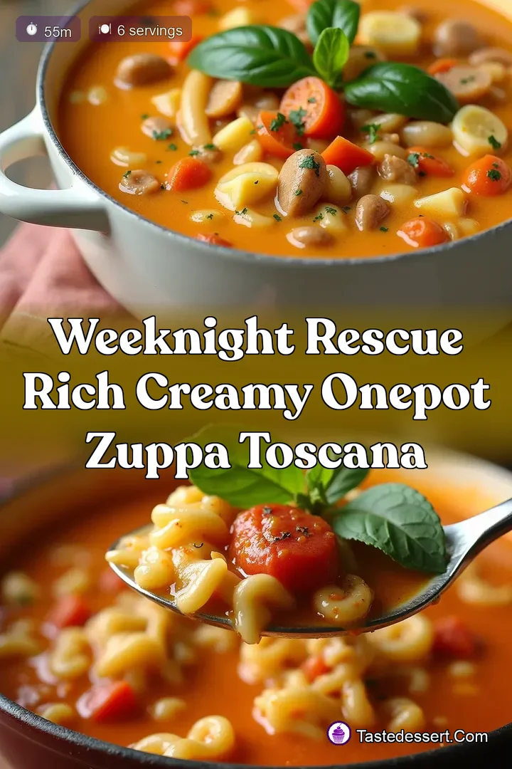 Weeknight Rescue Rich Creamy OnePot Zuppa Toscana