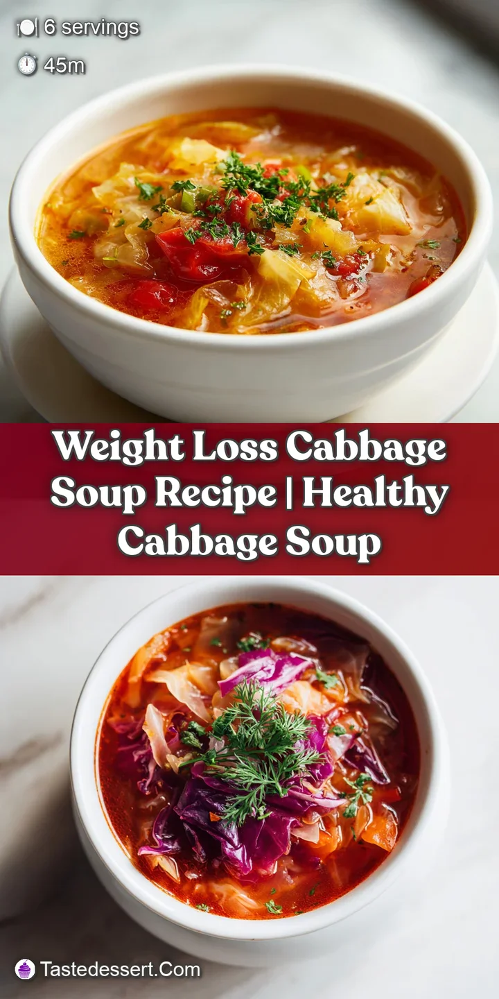 Close-up of vibrant cabbage soup: soft green cabbage, bright orange carrots, and herbs swim in a light broth, steaming and...