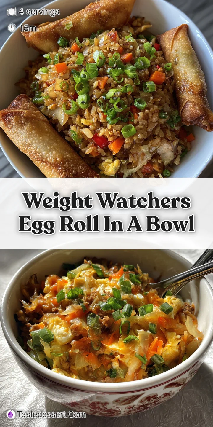 Close-up of Egg Roll in a Bowl showcasing the rich, savory sauce coating the ground turkey and crisp, colorful vegetables.