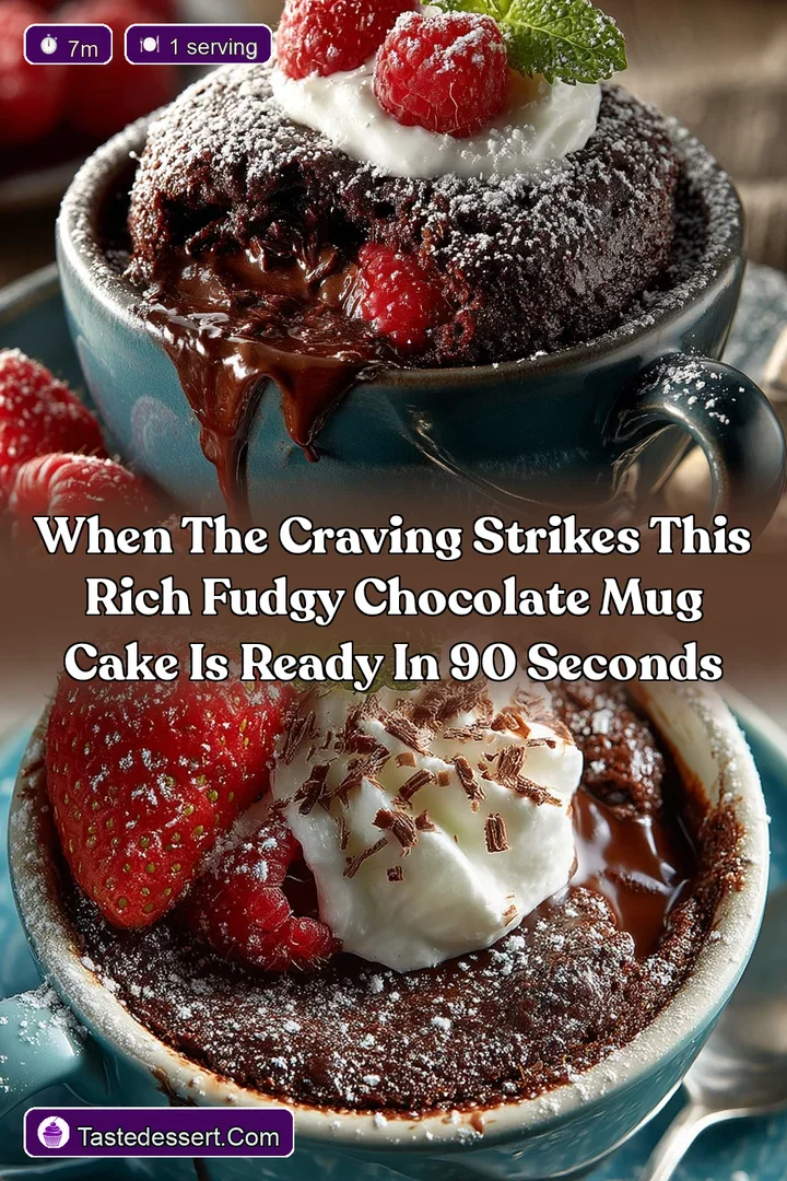 When the craving strikes This rich fudgy Chocolate Mug Cake is ready in 90 seconds