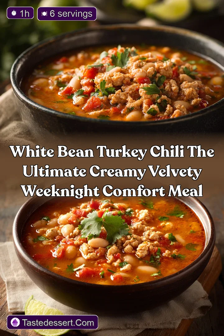 White Bean Turkey Chili The Ultimate Creamy Velvety Weeknight Comfort Meal