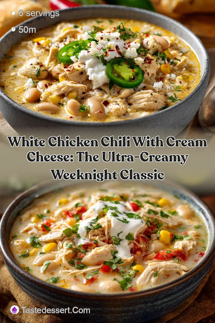 White Chicken Chili with Cream Cheese: The Ultra-Creamy Weeknight Classic