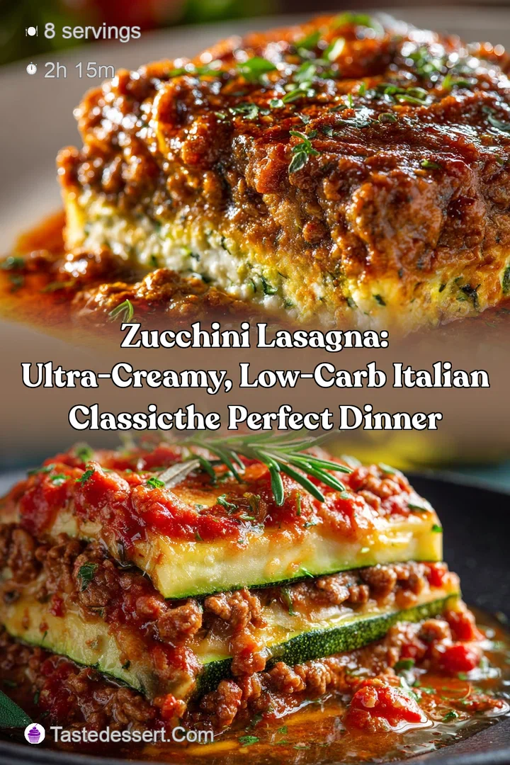 Zucchini Lasagna: Ultra-Creamy Low-Carb Italian ClassicThe Perfect Dinner