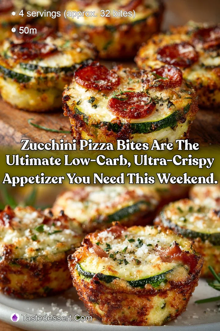 Zucchini Pizza Bites are the ultimate low-carb ultra-crispy appetizer you need this weekend.