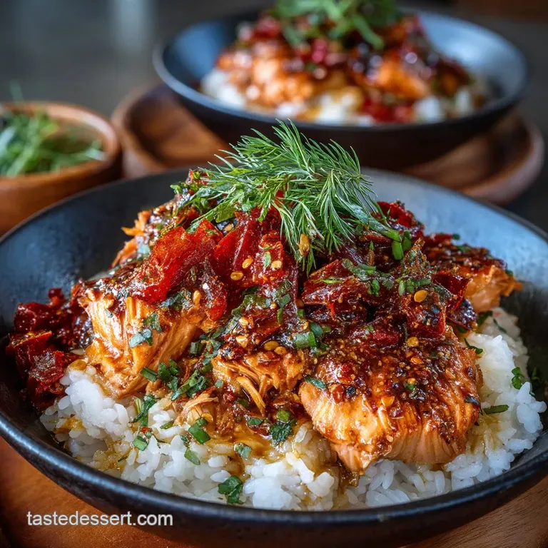 The Emergency Dinner Spicy Gochujang Canned Salmon Rice Bowls