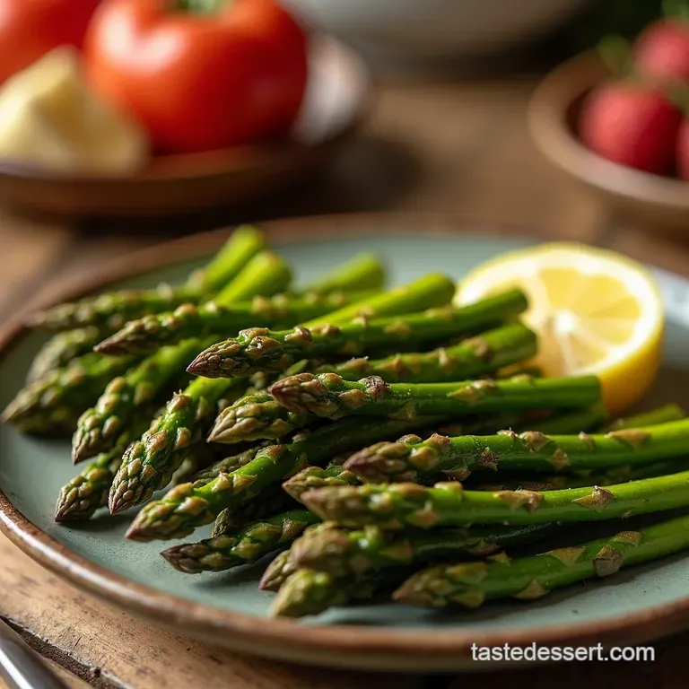 Air Fryer Asparagus Perfectly Tender Crispy in Minutes presentation