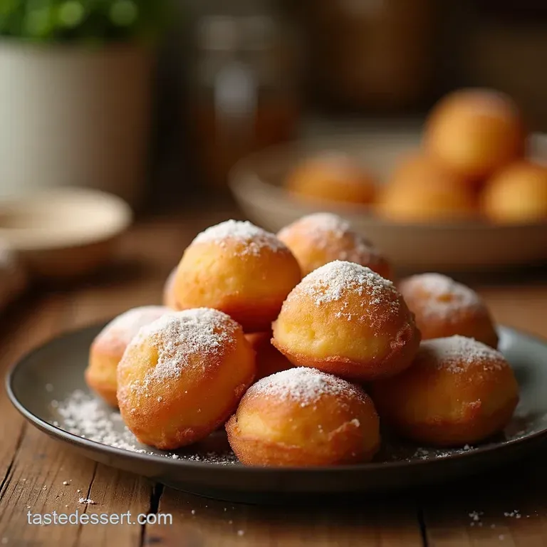 St Josephs Secrets Effortless Airy Italian Zeppole Doughnuts presentation
