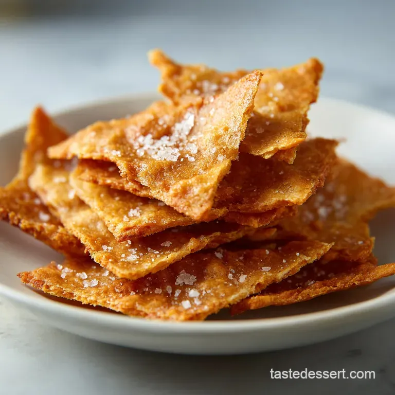 Delicate, golden crackers arranged elegantly on a slate board with a sprinkle of sea salt.