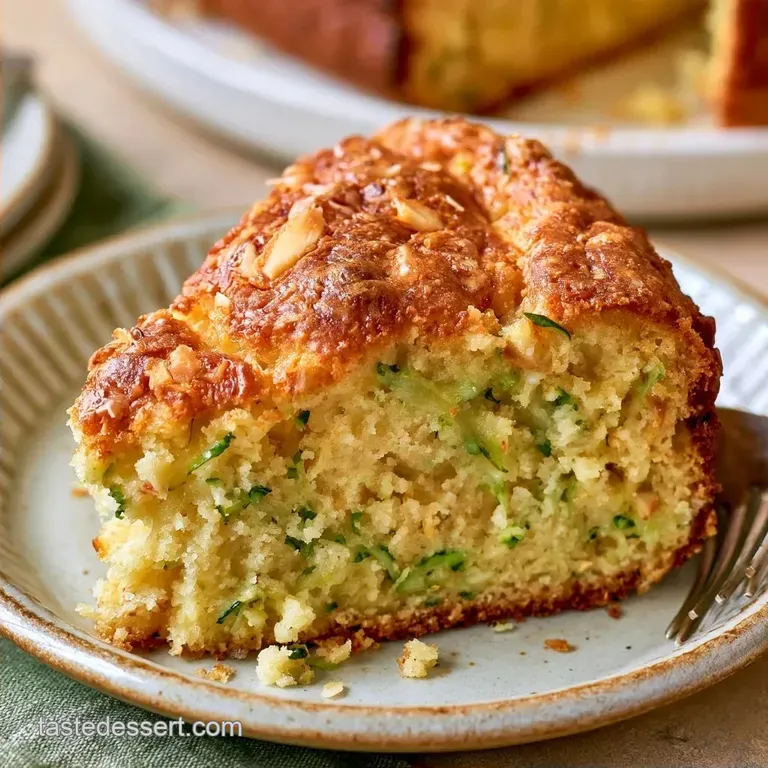 Almond Flour Zucchini Cake with Lemon Glaze