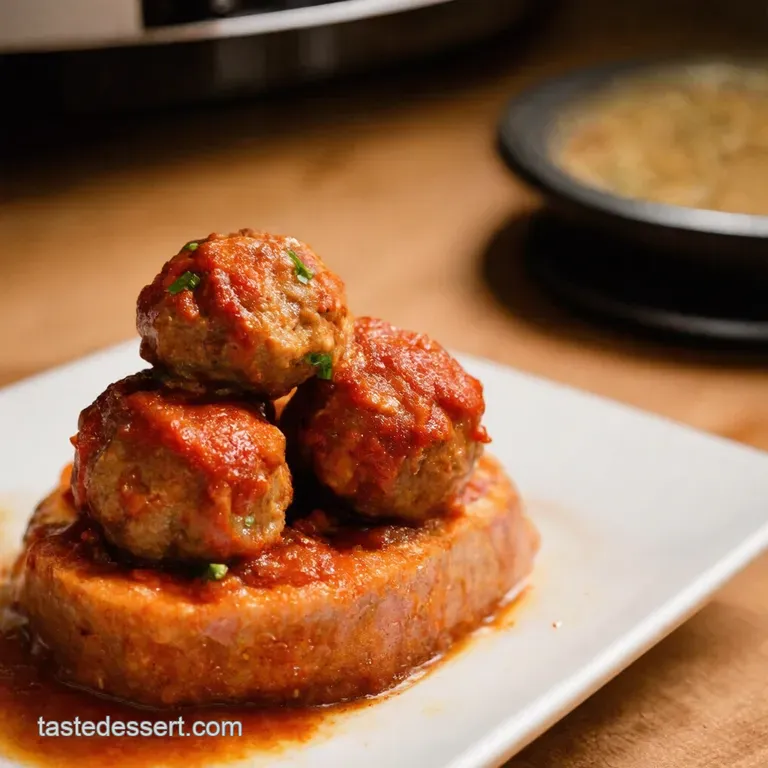 Aloha Meatball Smokies a Slow Cooker Paradise presentation