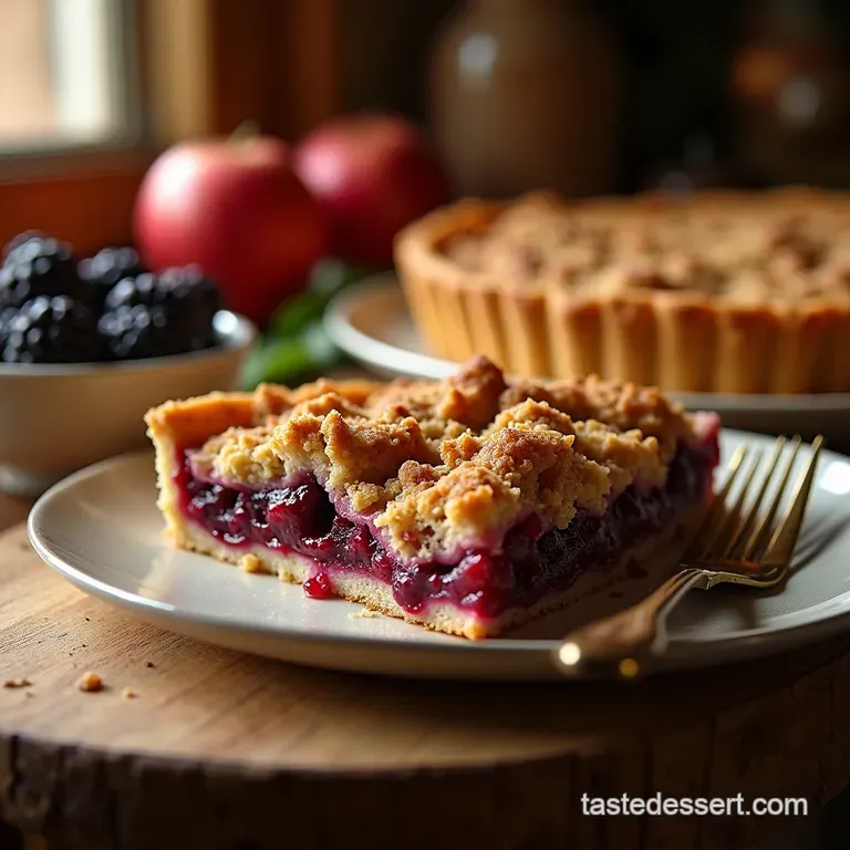 The Ultimate Apple Blackberry Crumble Tart a Rustic Showstopper presentation