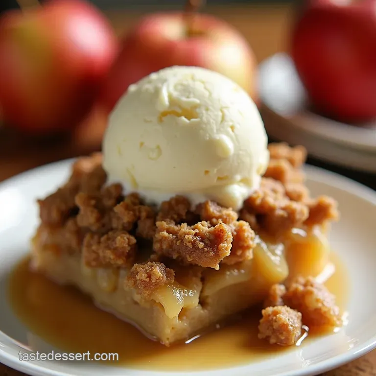 Apple Crisp with Cake Mix Crumble The Easiest Autumn Treat presentation