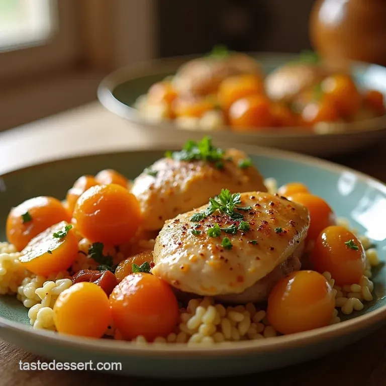 Apricot Chicken Bliss Slow Cooker Magic presentation
