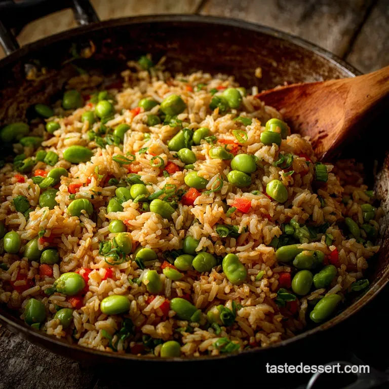 Asian Edamame Fried Rice: Emerald Isle Recipe for a Speedy Dinner presentation