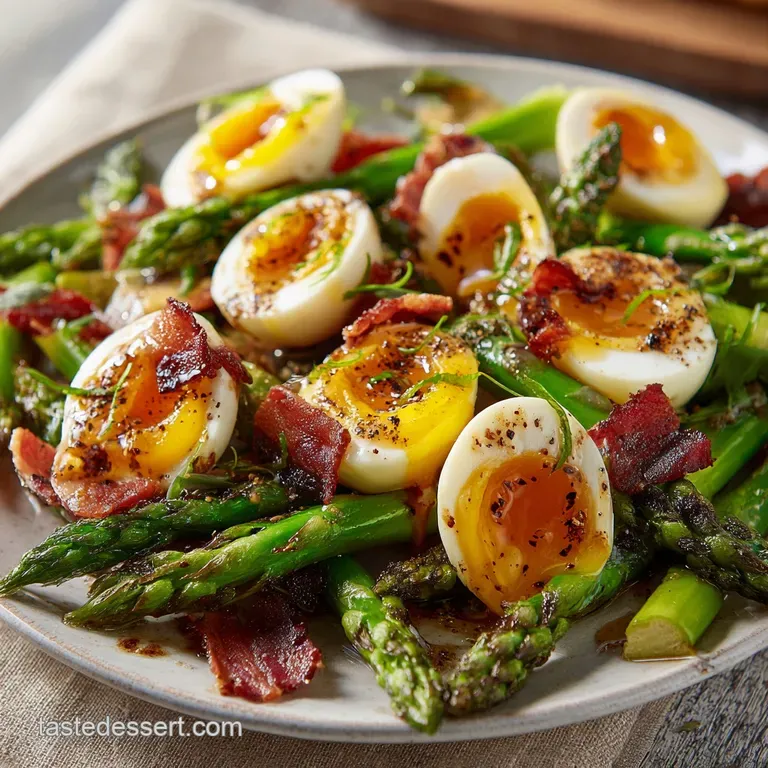 Asparagus Egg and Bacon Salad with Dijon Vinaigret: The Classic Spring Trio