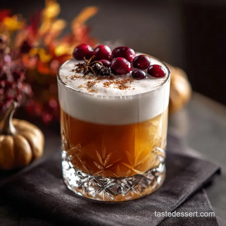 Thanksgiving Cocktails: The Autumn Harvest Bourbon Sour Showstopper