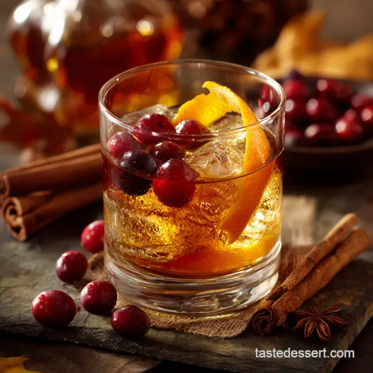 Thanksgiving Big Batch Cocktails: the Autumn Orchard Spiced Bourbon Punch presentation