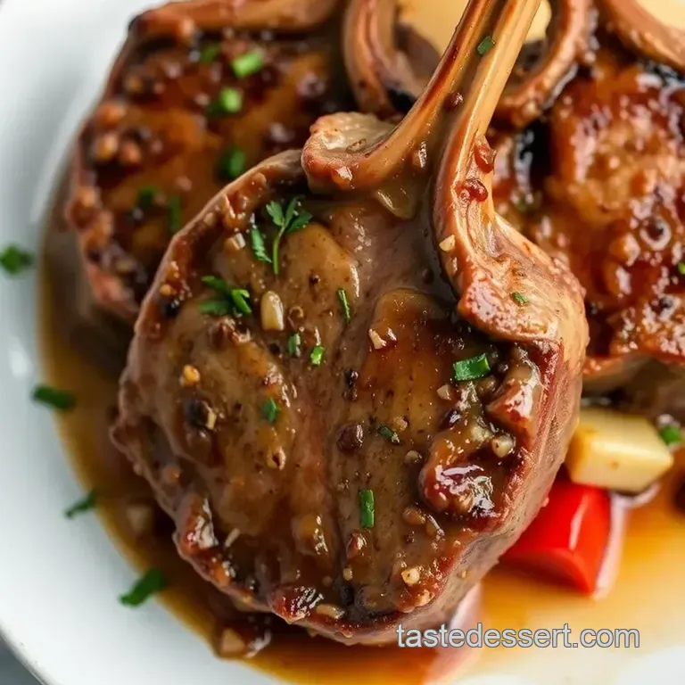 Baa-rmy Good Grilled Lamb Chops presentation