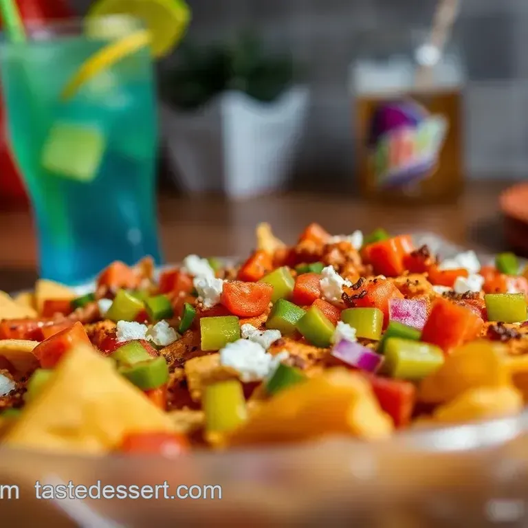 Baja Blast Stanley Cup Refreshing Mocktail & Loaded Nachos
