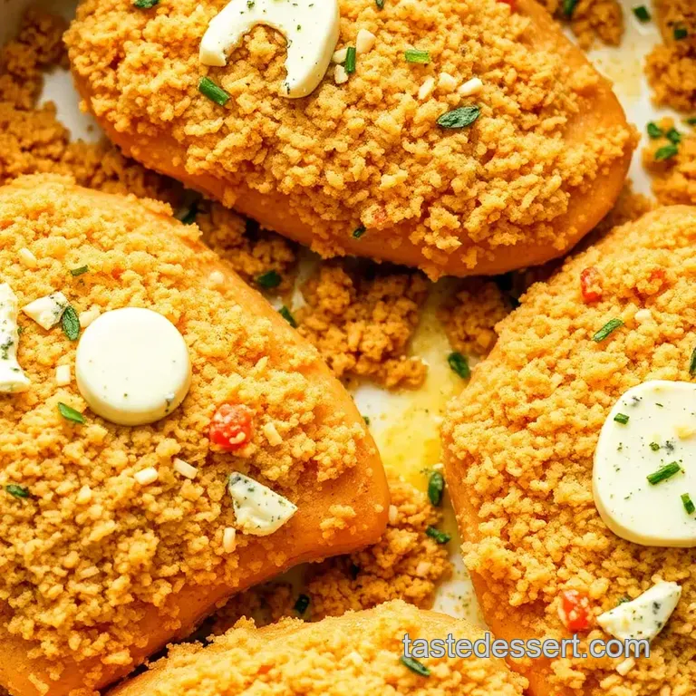 Bake Blue Cheese Powder Crunchy Chicken presentation