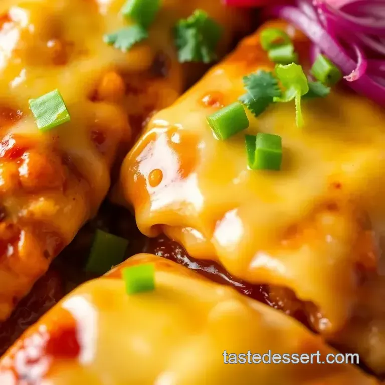Bake Cheesy Chicken Enchiladas presentation